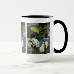 Sten Formler och grottor i Alaska Collage Mugg