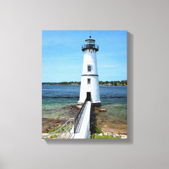 Sten fyr, New York Wrapped Canvas (Framsida)