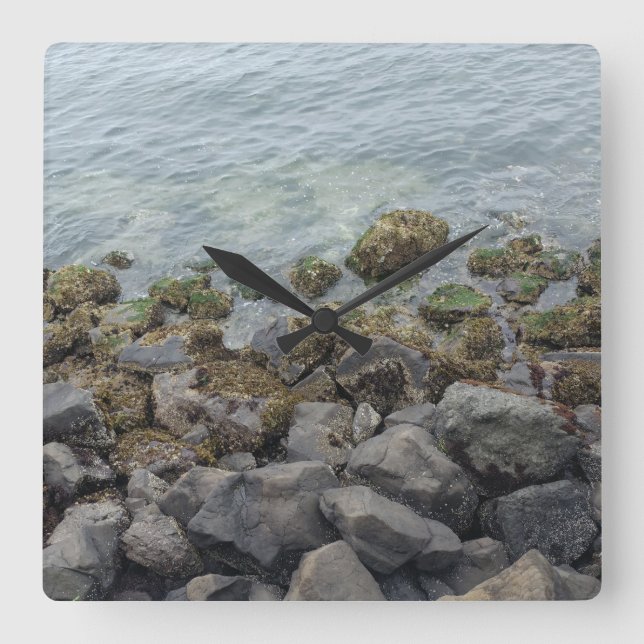 sten fyrkantig klocka (Framsida)