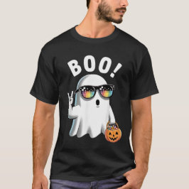 Sten Ghost Retro Halloween Pumpkin Funny Boo T Shirt