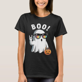 Sten Ghost Retro Halloween Pumpkin Funny Boo T Shirt