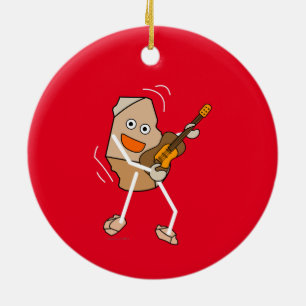 Sten Guitar Julgransprydnad Keramik