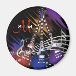 Sten Guitar Music Design Magnet