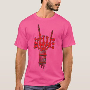 Sten Guitar Nacke Skeleton-konserten Band Manar Kv T Shirt