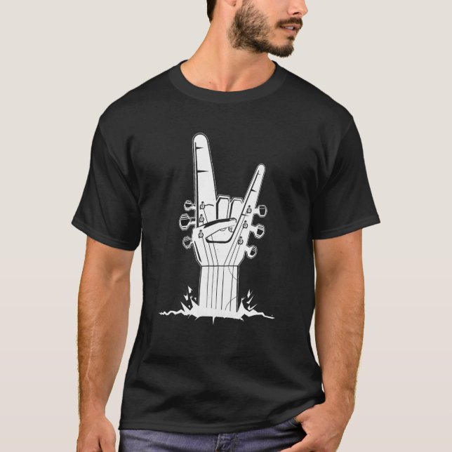 Sten Guitar T-skjorta T Shirt (Framsida)