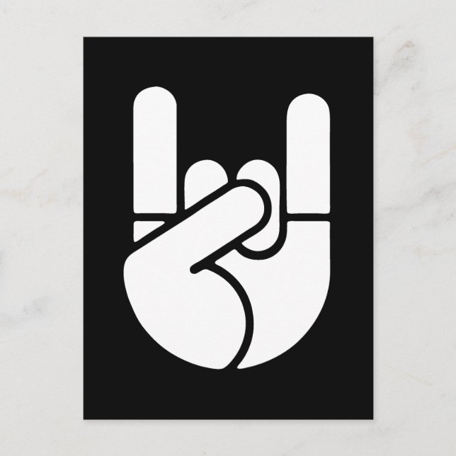 Sten Hand Stencil Vykort (Framsida)