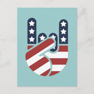 Sten Hand USA Vykort