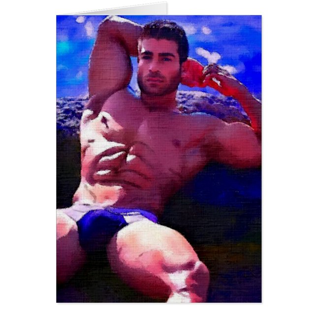 Sten hårt hälsningskort (Framsidan)