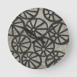 Sten - Hjul Rund Klocka