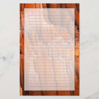 Sten Hoodoos i morgonljus Brevpapper