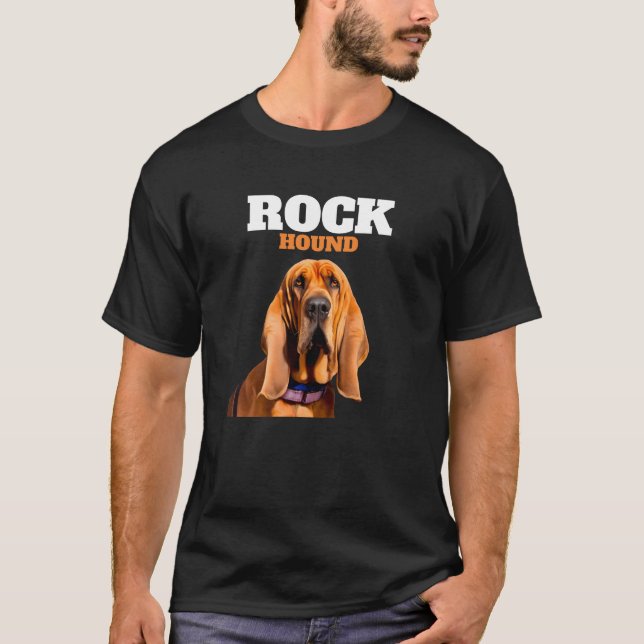Sten Hound Geolog Hobby Sten-samlingen T Shirt (Framsida)