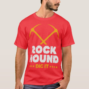 Sten Hound Gräver den geologa rakhounderdesign T Shirt