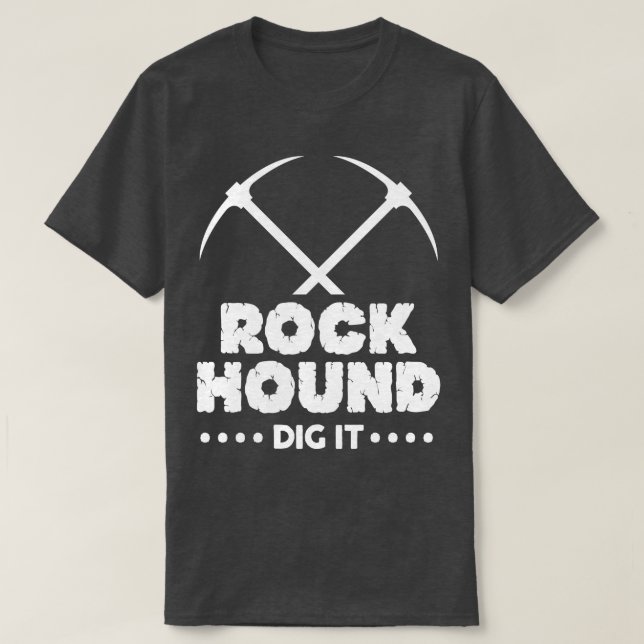 Sten Hound Gräver det geologist rakhounding Design T Shirt (Design framsida)