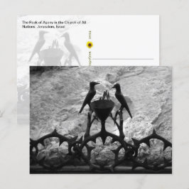 Sten i Agony, Jerusalem, Israel - B&W-vykort Vykort