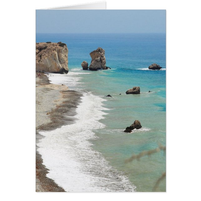 Sten i Aphrodite, Cypern Hälsningskort (Framsidan)