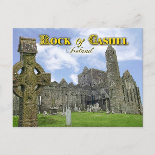 Sten i Cashel, Irland Vykort (Framsida)