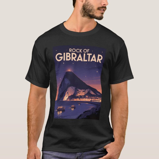 Sten i Gibraltar T Shirt (Framsida)
