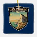 Sten i Gibraltar Travel Art Vintage Julgransprydnad Keramik<br><div class="desc">Sten i Gibraltar i en vektorkonst stil. Gibraltars Sten är en monolitisk kalksten som är belägen på Gibraltars brittiska territorium,  nära Europas sydvästra spets på den iberiska Peninsulan.</div>