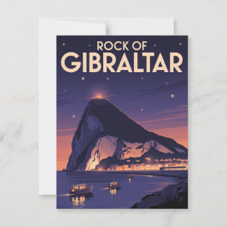 Sten i Gibraltar Vykort
