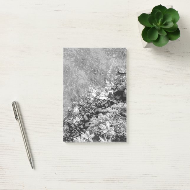 Sten i havet, ovan vy 2 post-it block (Kontor)