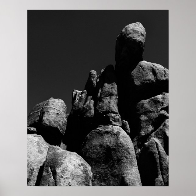 Sten i Joshua Träd nationalpark Poster (Framsidan)