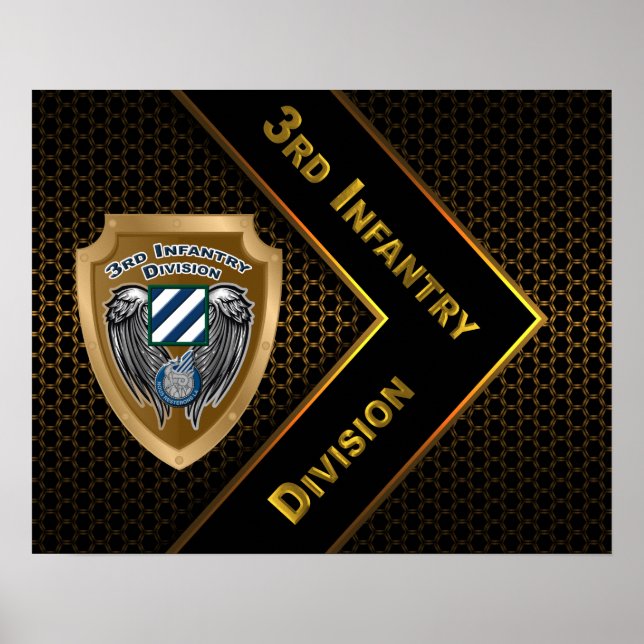 "Sten i Marne" Tredje infanteridivisionen Poster (Framsidan)