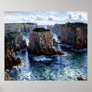 Sten i Port-Goulphar, Belle-Île Poster