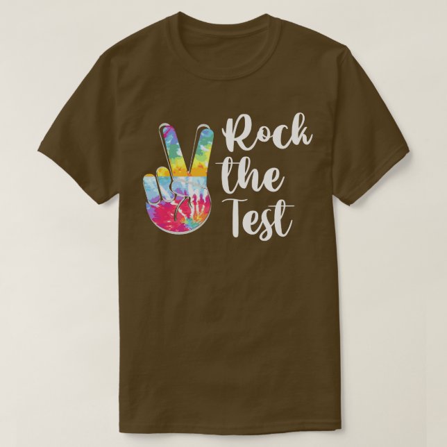 Sten i testproven i student och läraren t shirt (Design framsida)