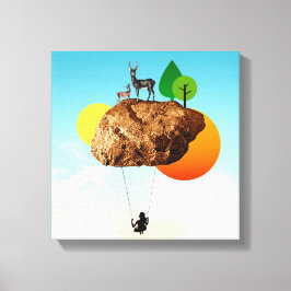 Sten i vår existens canvastryck