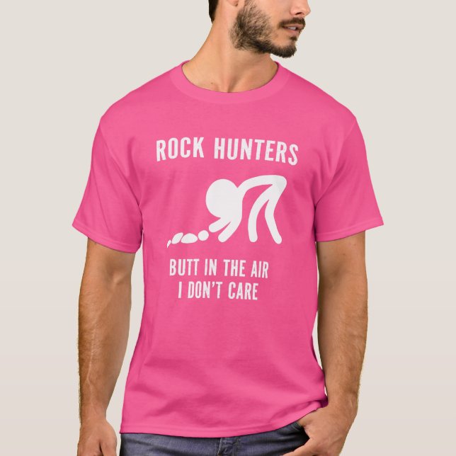 Sten-jägare i Luft bryr jag mig inte om Stickma T Shirt (Framsida)