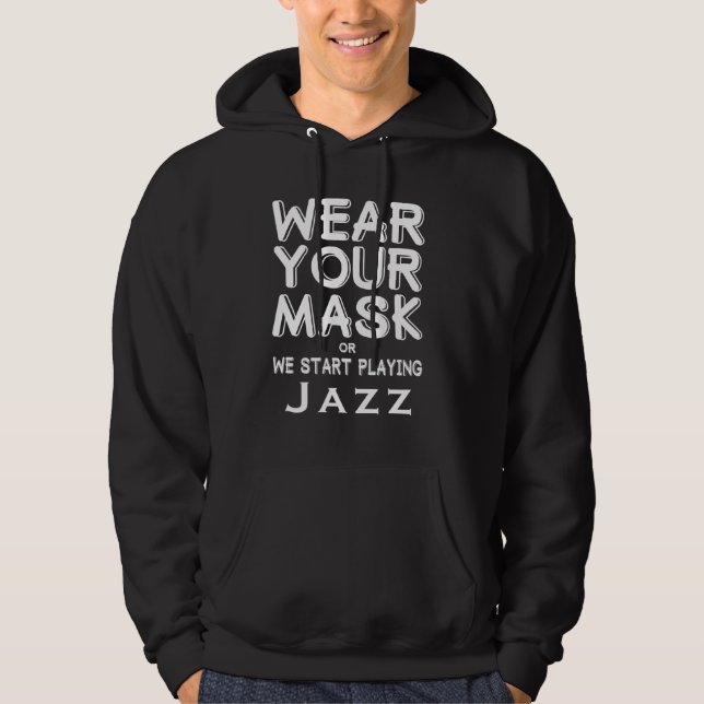 Sten Jazz Classical Land Music Joke Hoodie (Framsida)