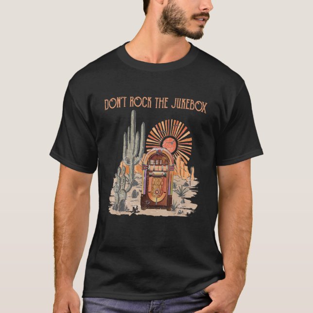 Sten Jukeboxs Jukebox på Music Land T Shirt (Framsida)