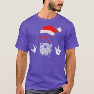 Sten Jultomten Beard Hat Sunglass T Shirt