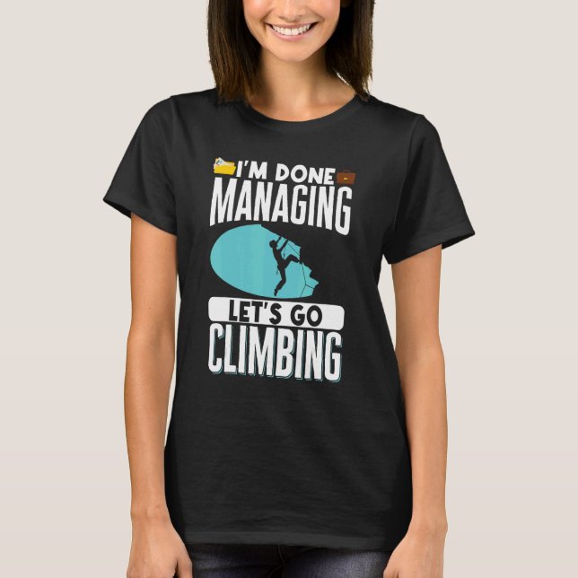Sten klätterberget Bouldering Im Klar Manag T Shirt (Framsida)