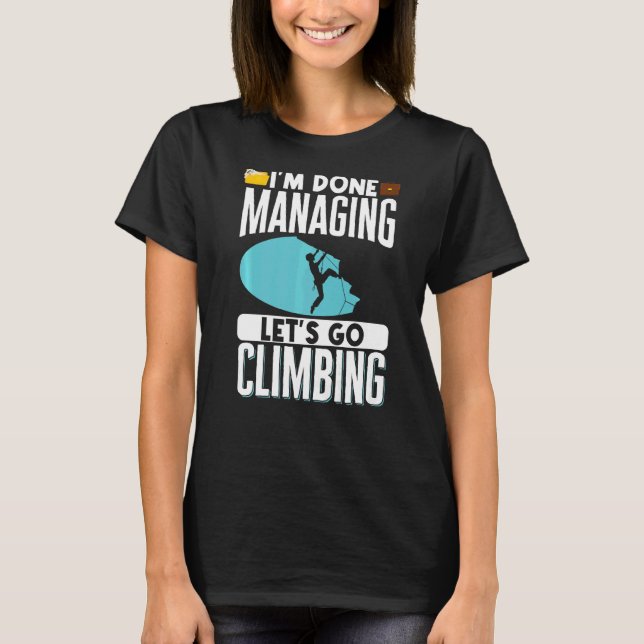 Sten klätterberget Bouldering Im Klar Manag T Shirt (Framsida)