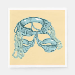 Sten klätterfyr med snabba ritningar pappersservett