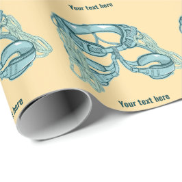 Sten klätterfyr med snabba ritningar presentpapper