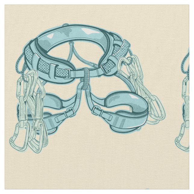 Sten klätterfyr med snabba ritningar tyg (Närbild)