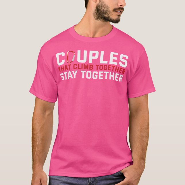 Sten klätterpar par t shirt (Framsida)