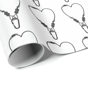 Sten klätterrep som klättrar kärlek hjärta presentpapper