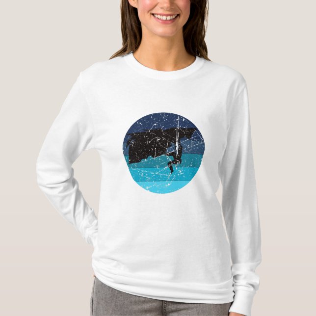 Sten klättersklätter Retro T Shirt (Framsida)