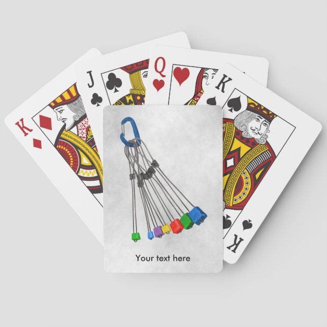 Sten klätterstackar av tråd kortlek (Baksidan)