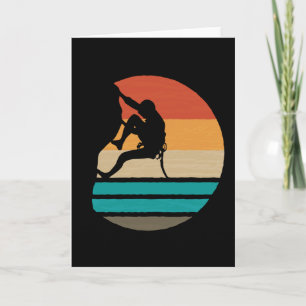 Sten klättervallning Retro Kort