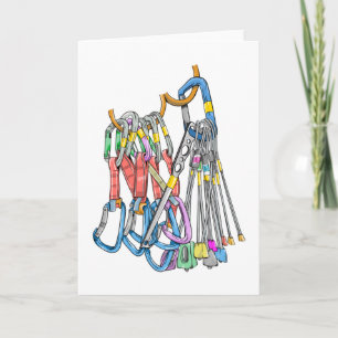 Sten klätterväxel på sele kort