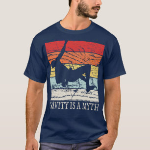 Sten klättrande Retro-bloggning T Shirt