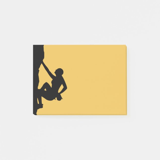 Sten klättrande Silhouette Post-it Block (Framsida)