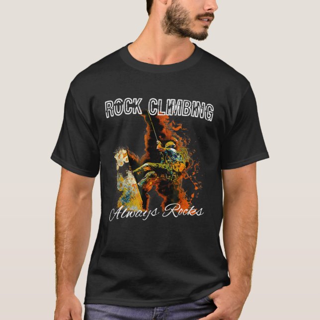 Sten klättrar alltid Sten T Shirt (Framsida)