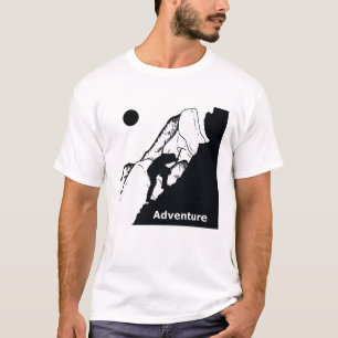 sten klättrar i en explosionsartad spiral t shirt