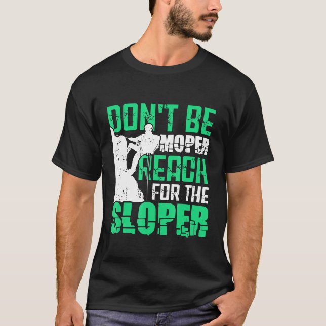 Sten klättrar inte längre än så. t shirt (Framsida)