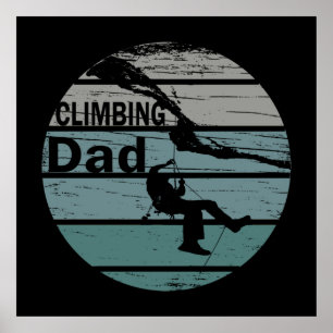 sten klättrar pappa poster